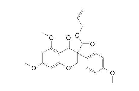 3-ALLYLOXYCARBONYL-5,7-DIMETHOXY-3-(4-METHOXYPHENYL)-CHROMAN-4-ONE