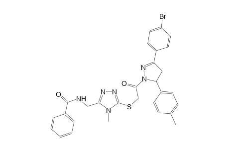 benzamide, N-[[5-[[2-[3-(4-bromophenyl)-4,5-dihydro-5-(4-methylphenyl)-1H-pyrazol-1-yl]-2-oxoethyl]thio]-4-methyl-4H-1,2,4-triazol-3-yl]methyl]-
