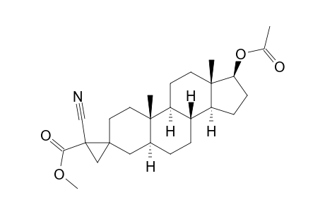 Spiro[3H-cyclopenta[a]phenanthrene-3,1'-cyclopropane], spiro[androstane-3,1'-cyclopropane]-2'-carboxylic acid deriv.