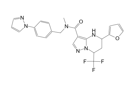 5-(2-furyl)-N-methyl-N-[4-(1H-pyrazol-1-yl)benzyl]-7-(trifluoromethyl)-4,5,6,7-tetrahydropyrazolo[1,5-a]pyrimidine-3-carboxamide