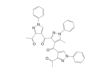 3,4-Bis-(1-phenyl-3-acetyl-pyrazol-4-carbonyl)-5-methyl-1-phenyl-pyrazole