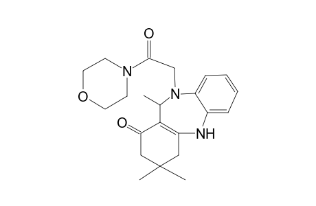10,14,14-trimethyl-9-[2-(morpholin-4-yl)-2-oxoethyl]-2,9-diazatricyclo[9.4.0.0(3,8)]pentadeca-1(11),3,5,7-tetraen-12-one