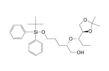 (2S)-5-[tert-butyl(diphenyl)silyl]oxy-2-[(1S)-1-[(4R)-2,2-dimethyl-1,3-dioxolan-4-yl]propoxy]-1-pentanol