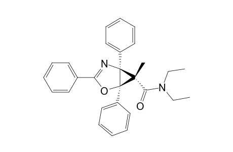 endo-6-(diethylcarbamoyl)-exo-6-methyl-1,3,5-triphenyl-2-oxa-4-aza-bicyclo[3.1.0]hex-3-ene