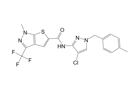1H-thieno[2,3-c]pyrazole-5-carboxamide, N-[4-chloro-1-[(4-methylphenyl)methyl]-1H-pyrazol-3-yl]-1-methyl-3-(trifluoromethyl)-