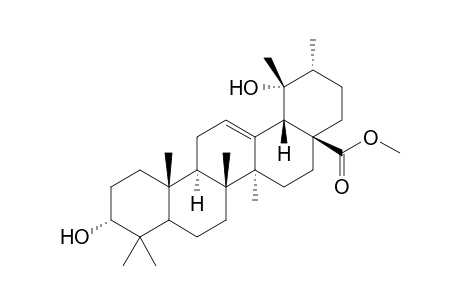 Methyl 3.alpha.,19.alpha.-Dihydroxy-ursa-12-en-28-oate