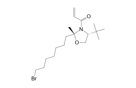 (2R,4S)-2-(7-BROMOHEPTYL)-2-METHYL-3-ACRYLOYL-4-TERT.-BUTYLOXAZOLIDINE;MAJOR-ROTATIONAL-ISOMER