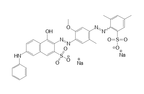 2-Amino-3,5-xylolsulfonic acid->cresidine->(alk)N-phenyl-J=acid