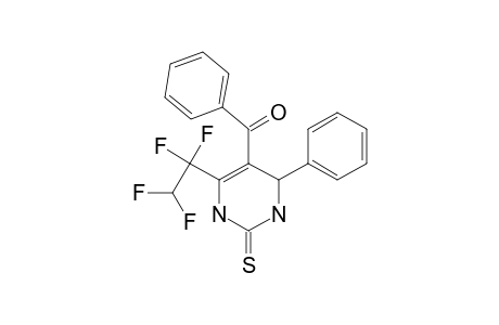 5-BENZOYL-6-(1,1,2,2-TETRAFLUOROETHYL)-2-THIOXO-4-PHENYL-1,2,3,4-TETRAHYDRO-PYRIMIDINE