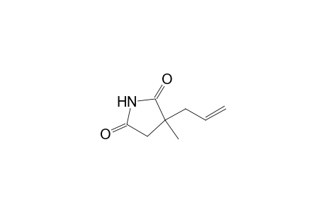 2,5-Pyrrolidinedione, 3-methyl-3-(2-propenyl)-, (.+-.)-
