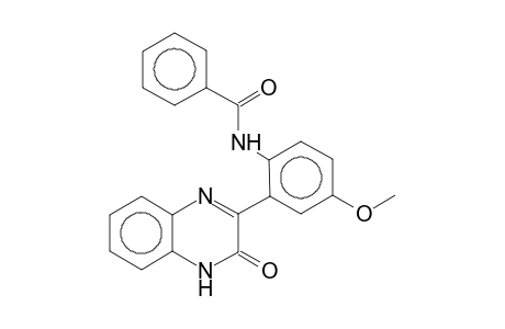 N-[4-Methoxy-2-(3-oxo-3,4-dihydro-2-quinoxalinyl)phenyl]benzamide