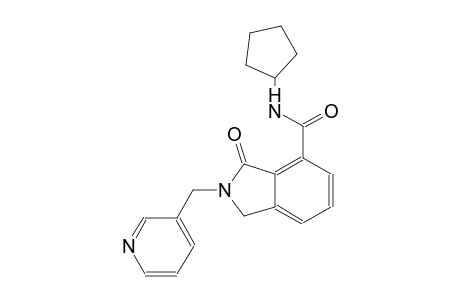 N-cyclopentyl-3-oxo-2-(3-pyridinylmethyl)-4-isoindolinecarboxamide