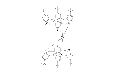 [(p-tert-Butyltetraoxygencalix[4]arene){p-tert-butylcalix[2]arene(dihydroxy)}tungsten] complex