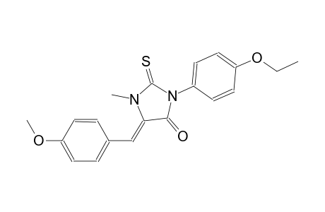 (5Z)-3-(4-ethoxyphenyl)-5-(4-methoxybenzylidene)-1-methyl-2-thioxo-4-imidazolidinone