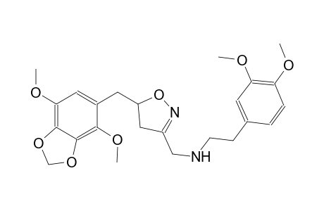 3-isoxazolemethanamine, 5-[(4,7-dimethoxy-1,3-benzodioxol-5-yl)methyl]-N-[2-(3,4-dimethoxyphenyl)ethyl]-4,5-dihydro-