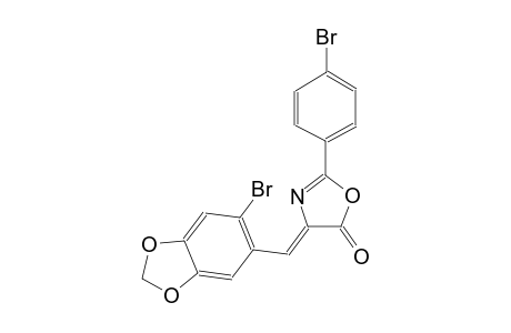 (4Z)-4-[(6-bromo-1,3-benzodioxol-5-yl)methylene]-2-(4-bromophenyl)-1,3-oxazol-5(4H)-one