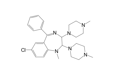 1H-1,4-Benzodiazepine, 7-chloro-2,3-dihydro-1-methyl-2,3-bis(4-methyl-1-piperazinyl)-5-phenyl-