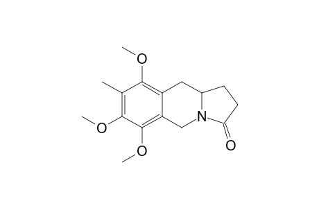 6,7,9-Trimethoxy-8-methyl-1,2,3,5,10,10a-hexahydrobenz[f]indolizine-3-one