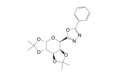 5-PHENYL-2-[5'-(1',2':3',4'-DI-O-ISOPROPYLIDENE-BETA-L-ARABINOPYRANOSYL)]-1,3,4-OXADIAZOLE