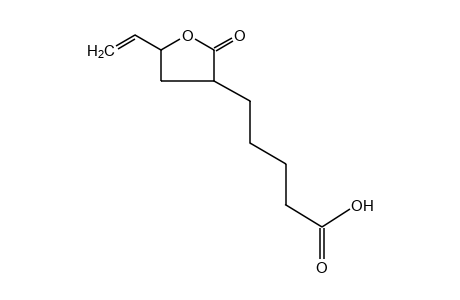 6-(2-HYDROXY-3-BUTENYL)HEPTANEDIOIC ACID, gamma-LACTONE