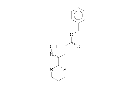 Butanoic acid, 4-(1,3-dithian-2-yl)-4-hydroxyimino-, benzyl ester