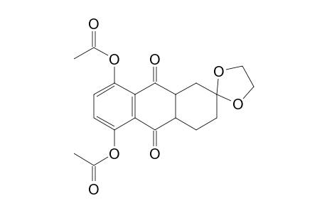 5,8-Diacetoxy-2,2-(ethylenedioxy)-1,2,3,4,4a,9a-hexahydro-9,10-anthraquinone