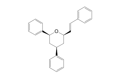 (2S,4R,6R)-2,4-Diphenyl-6-((E)-styryl)tetrahydro-2H-pyran