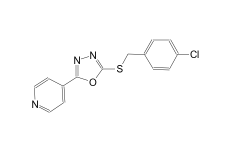 4-{5-[(4-chlorobenzyl)sulfanyl]-1,3,4-oxadiazol-2-yl}pyridine