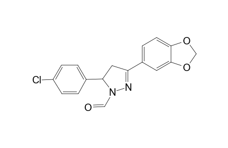 3-(Benzo[d][1,3]dioxol-5-yl)-5-(4-chlorophenyl)-4,5-dihydro-1H-pyrazole-1-carbaldehyde