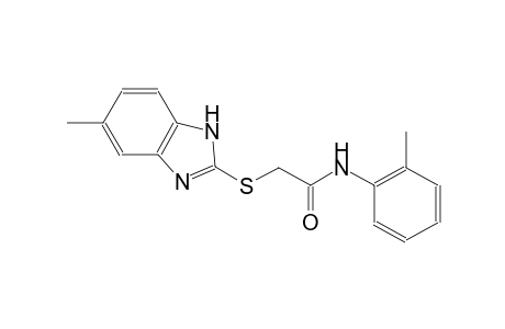 2-[(5-methyl-1H-benzimidazol-2-yl)sulfanyl]-N-(2-methylphenyl)acetamide