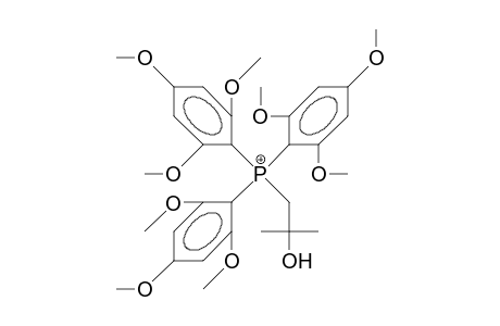 2-Hydroxy-2-methyl-propyl-tris(2,4,6-trimethoxy-phenyl)-phosphonium cation