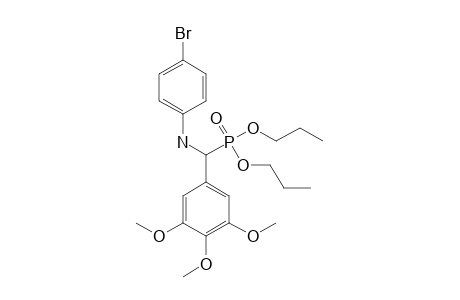 O,O'-DI-N-PROPYL-ALPHA-(4-BROMOPHENYLAMINO)-3,4,5-TRIMETHOXYBENZYLPHOSPHONATE