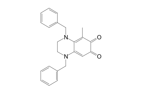 1,4-Dibenzyl-5-methyl-1,2,3,4-tetrahydroquinoxaline-6,7-dione