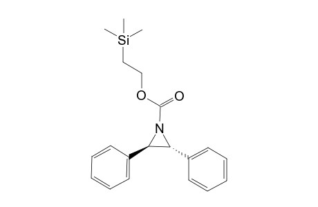 (2R,3R)-2,3-diphenyl-1-aziridinecarboxylic acid 2-trimethylsilylethyl ester