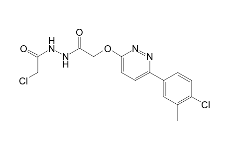 2-Chloro-N-(2-((6-(4-chloro-3-methylphenyl)pyridazin-3-yl)oxy)acetyl)acetohydrazide