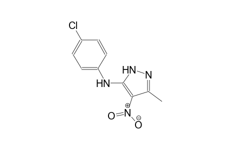 1H-pyrazol-5-amine, N-(4-chlorophenyl)-3-methyl-4-nitro-