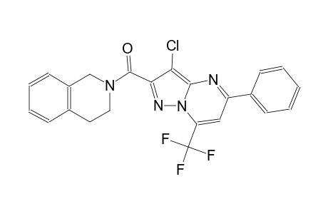 2-{[3-chloro-5-phenyl-7-(trifluoromethyl)pyrazolo[1,5-a]pyrimidin-2-yl]carbonyl}-1,2,3,4-tetrahydroisoquinoline