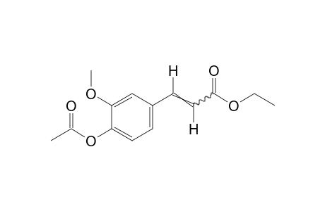 4-hydroxy-3-methoxycinnamic acid, ethyl ester, acetate