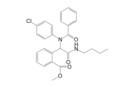 Methyl 2-(2-(butylamino)-1-(N-(4-chlorophenyl)benzamido)-2-oxoethyl)benzoate