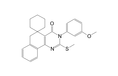 3-(3-methoxyphenyl)-2-(methylthio)-3H-spiro[benzo[h]quinazoline-5,1'-cyclohexan]-4(6H)-one