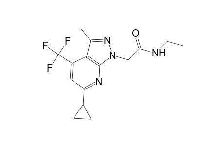 1H-pyrazolo[3,4-b]pyridine-1-acetamide, 6-cyclopropyl-N-ethyl-3-methyl-4-(trifluoromethyl)-