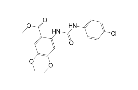 methyl 2-{[(4-chloroanilino)carbonyl]amino}-4,5-dimethoxybenzoate