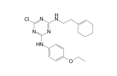 6-Chloro-N-(2-cyclohex-1-enyl-ethyl)-N'-(4-ethoxy-phenyl)-[1,3,5]triazine-2,4-diamine