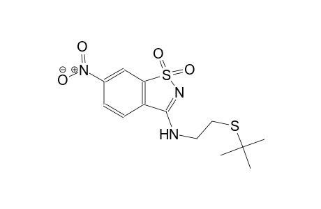 N-[2-(tert-butylsulfanyl)ethyl]-6-nitro-1,2-benzisothiazol-3-amine 1,1-dioxide