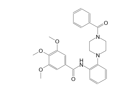 N-[2-(4-benzoyl-1-piperazinyl)phenyl]-3,4,5-trimethoxybenzamide