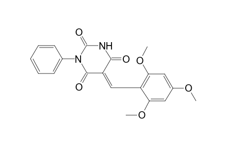 (5E)-1-Phenyl-5-(2,4,6-trimethoxybenzylidene)-2,4,6(1H,3H,5H)-pyrimidinetrione