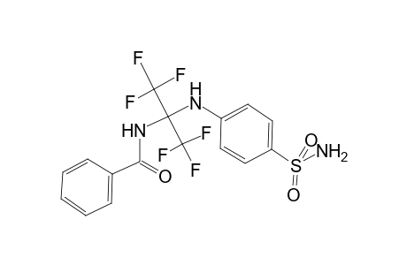 N-[1-[4-(Aminosulfonyl)anilino]-2,2,2-trifluoro-1-(trifluoromethyl)ethyl]benzamide