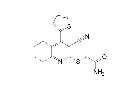 2-([3-Cyano-4-(2-thienyl)-5,6,7,8-tetrahydro-2-quinolinyl]sulfanyl)acetamide