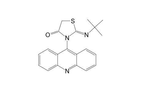 2-(TERT.-BUTYL)-IMINO-3-(ACRIDIN-9'-YL)-1,3-THIAZOLIDIN-4-ONE