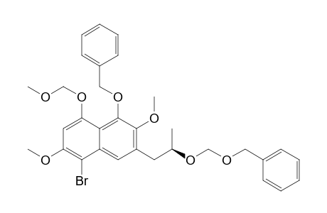 (2'R)-1-Benzoxy-3-[2-(benzoxymethoxy)-1-propyl]-5-bromo-2,6-dimethoxy-4-(methoxymethoxy)naphthalene
